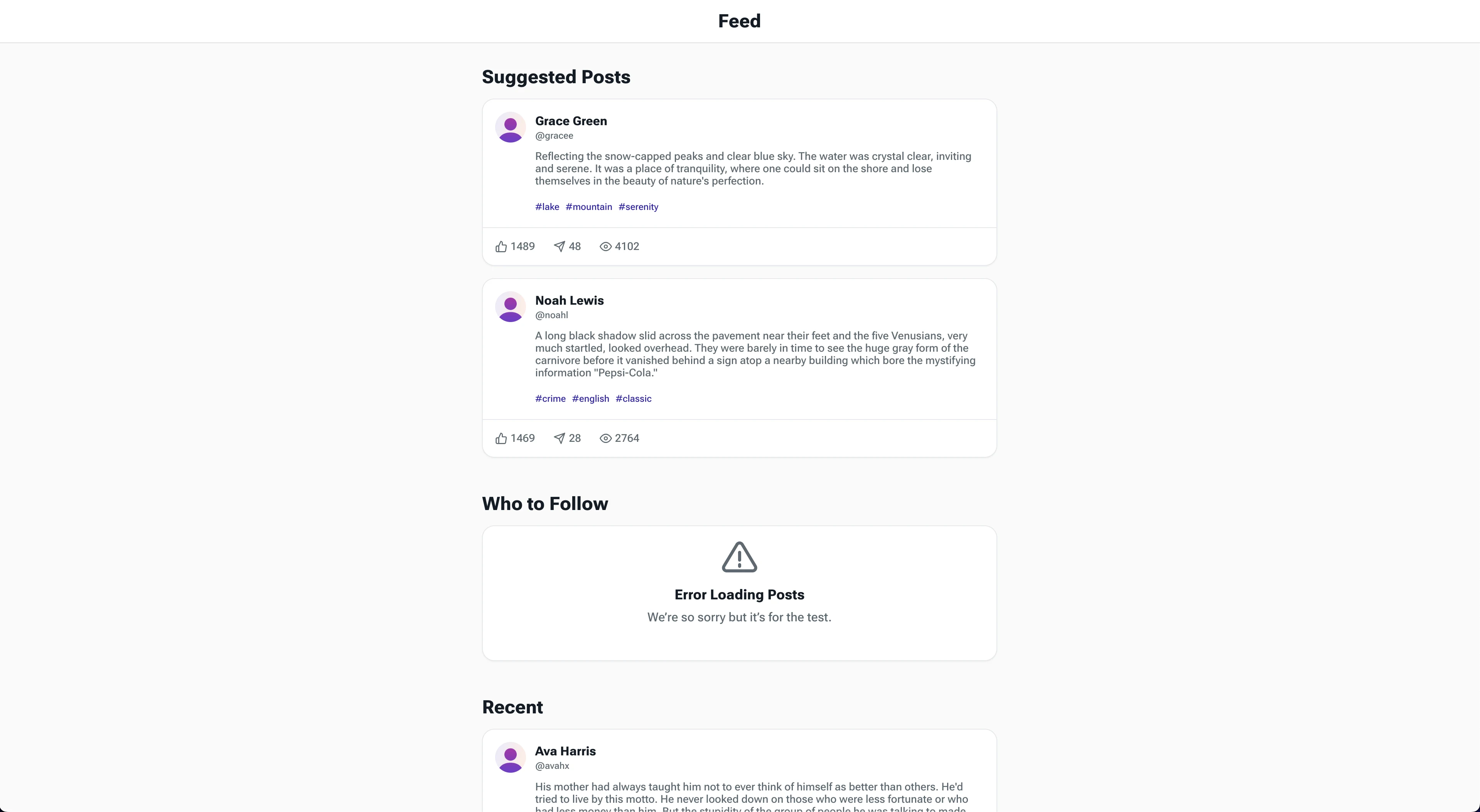 Social Feed screenshot 1